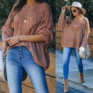 Vici Fringe Knit Sweater